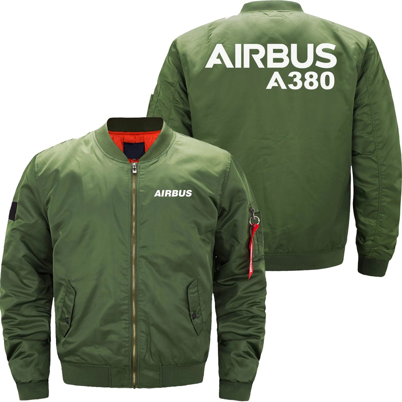 AIRBUS A380 DESIGNED Ma-1 Bomber Jacket Flight Jacket Aviator Jacket THE AV8R