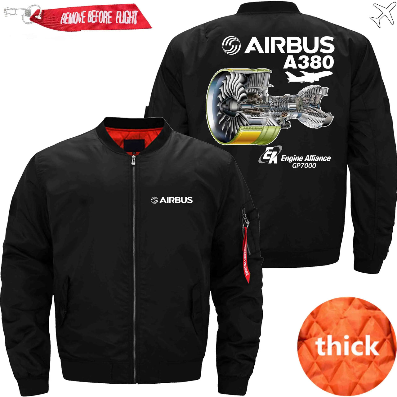 AIRBUS A380 GP7000 Ma-1 Bomber Jacket Flight Jacket Aviator Jacket THE AV8R