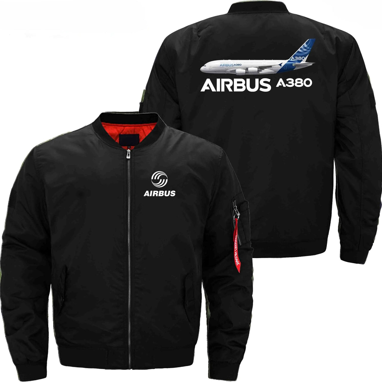 AIRBUS A380 Ma-1 Bomber Jacket Flight Jacket Aviator Jacket THE AV8R