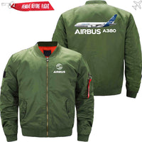 Thumbnail for AIRBUS A380 Ma-1 Bomber Jacket Flight Jacket Aviator Jacket THE AV8R