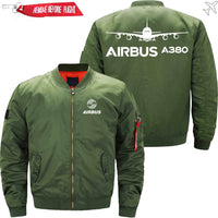 Thumbnail for AIRBUS A380 Ma-1 Bomber Jacket Flight Jacket Aviator Jacket THE AV8R