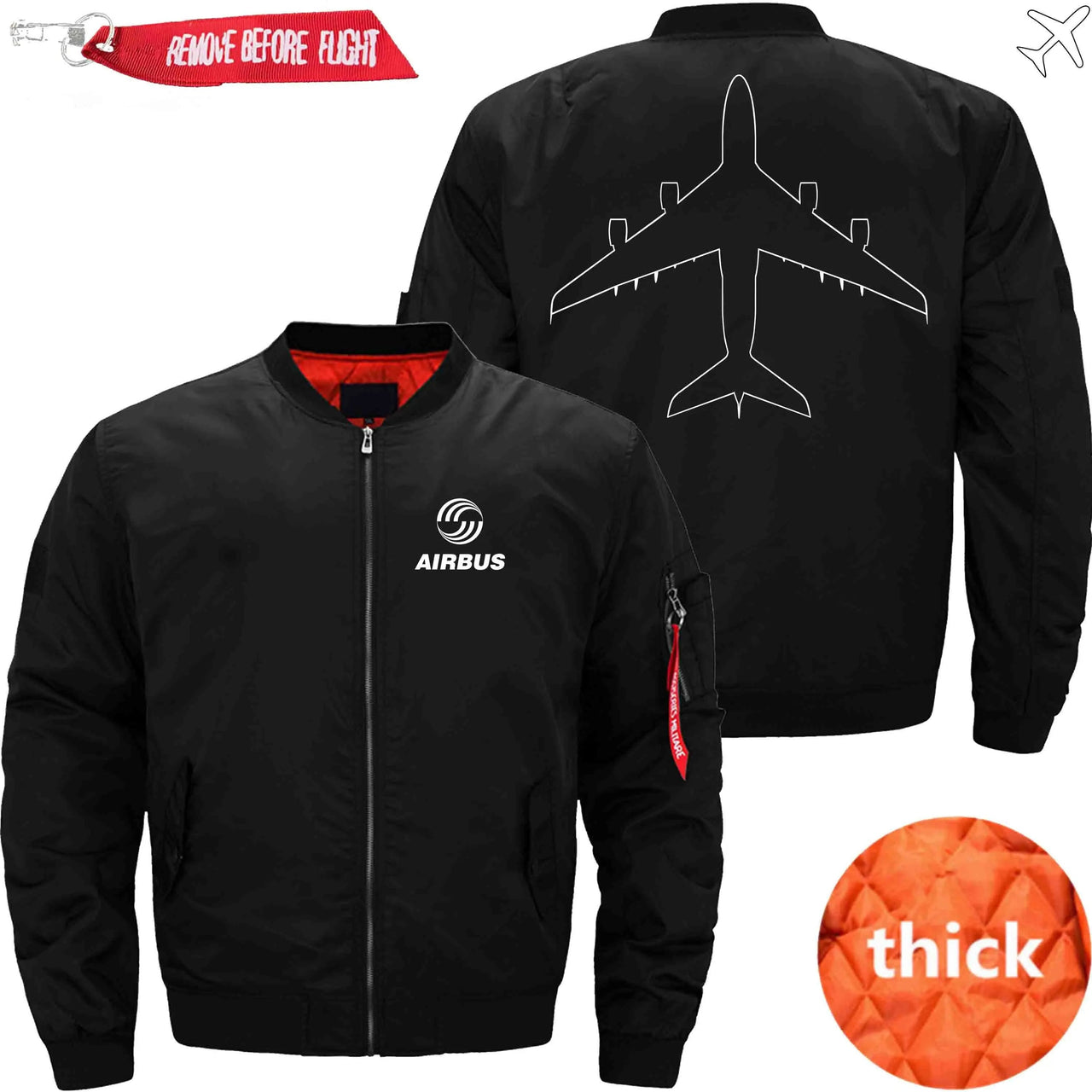 AIRBUS A380 Ma-1 Bomber Jacket Flight Jacket Aviator Jacket THE AV8R