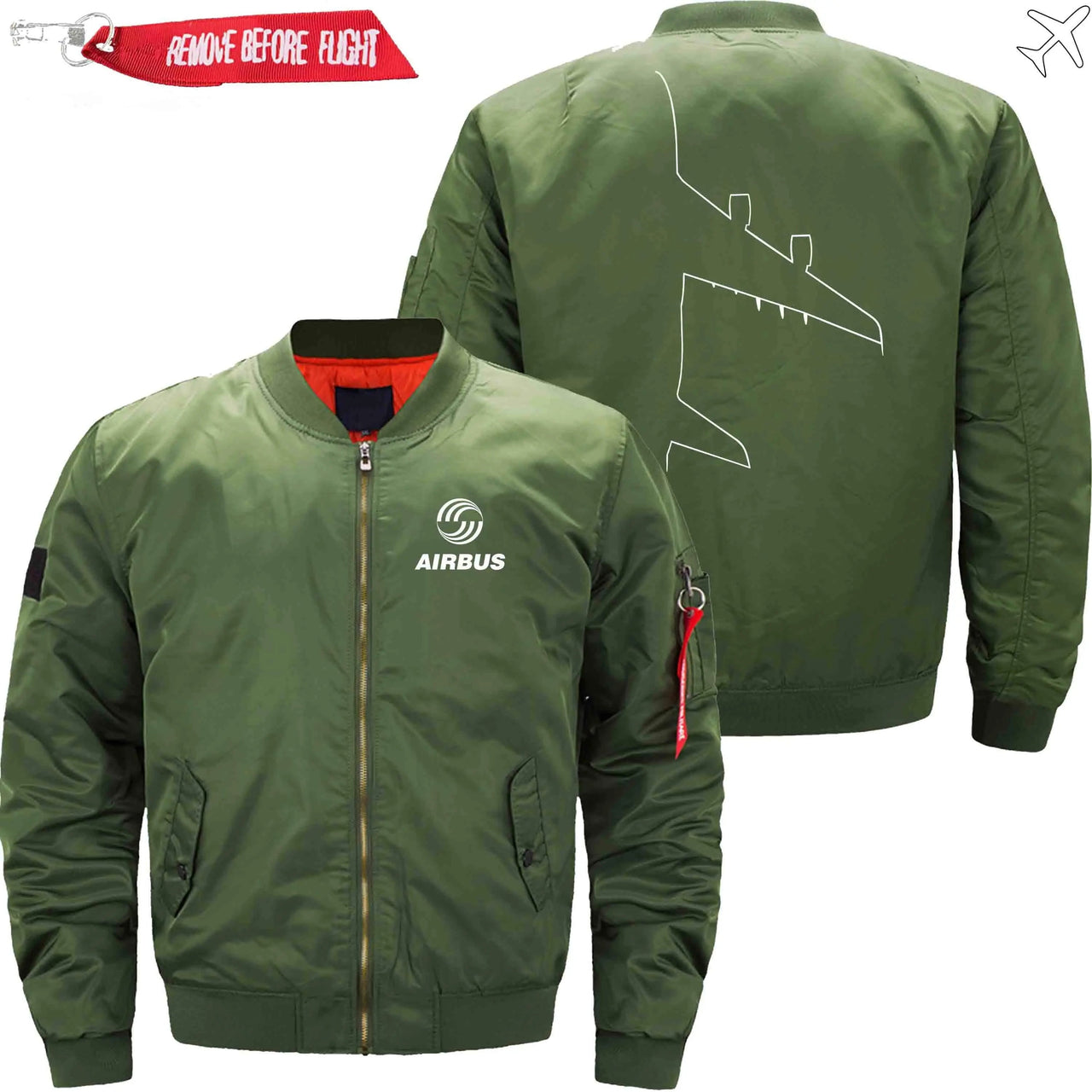 AIRBUS A380 Ma-1 Bomber Jacket Flight Jacket Aviator Jacket THE AV8R