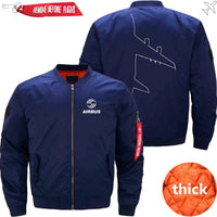 Thumbnail for AIRBUS A380 Ma-1 Bomber Jacket Flight Jacket Aviator Jacket THE AV8R