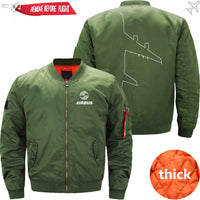 Thumbnail for AIRBUS A380 Ma-1 Bomber Jacket Flight Jacket Aviator Jacket THE AV8R