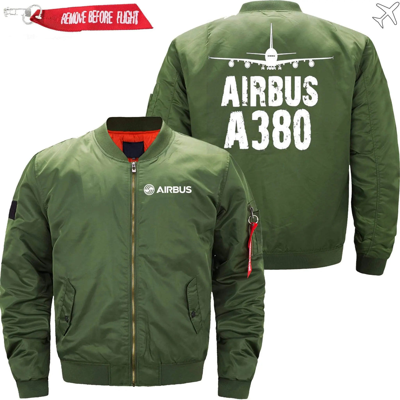 AIRBUS A380 Ma-1 Bomber Jacket Flight Jacket Aviator Jacket THE AV8R