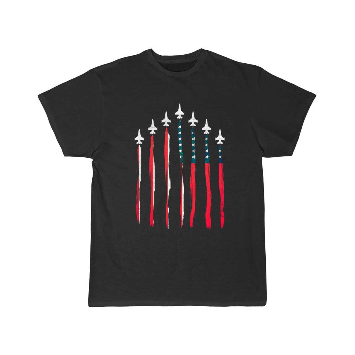 American Flag USA Airplane Jet Fighter T-SHIRT THE AV8R