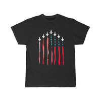 Thumbnail for American Flag USA Airplane Jet Fighter T-SHIRT THE AV8R