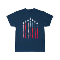 Thumbnail for American Flag USA Airplane Jet Fighter T-SHIRT THE AV8R