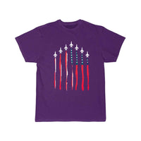 Thumbnail for American Flag USA Airplane Jet Fighter T-SHIRT THE AV8R