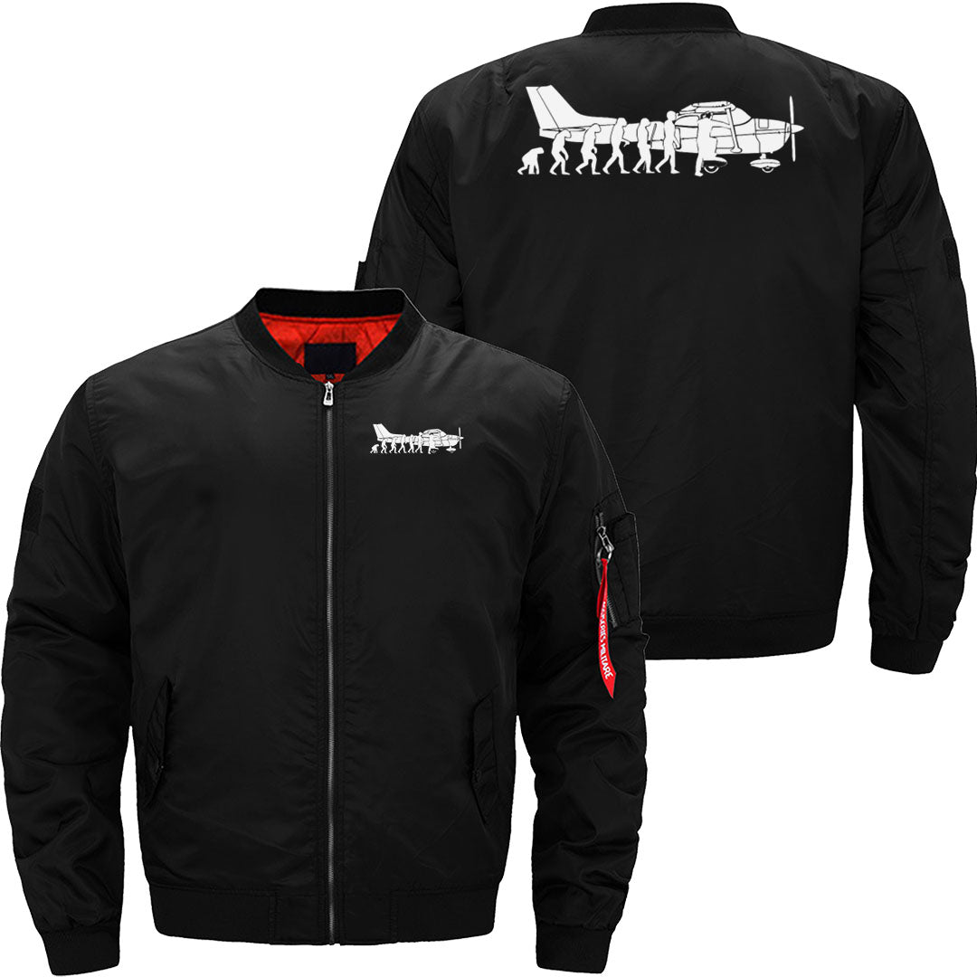 Evolution Cessna Pilot Flugzeug Fun Art Air Fly Ai JACKET THE AV8R