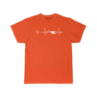 Thumbnail for Heartbeat Airplane Amphibious Ekg Aviator Flying T-SHIRT THE AV8R