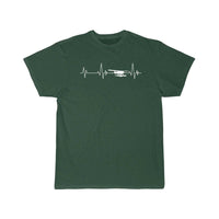 Thumbnail for Heartbeat Airplane Amphibious Ekg Aviator Flying T-SHIRT THE AV8R