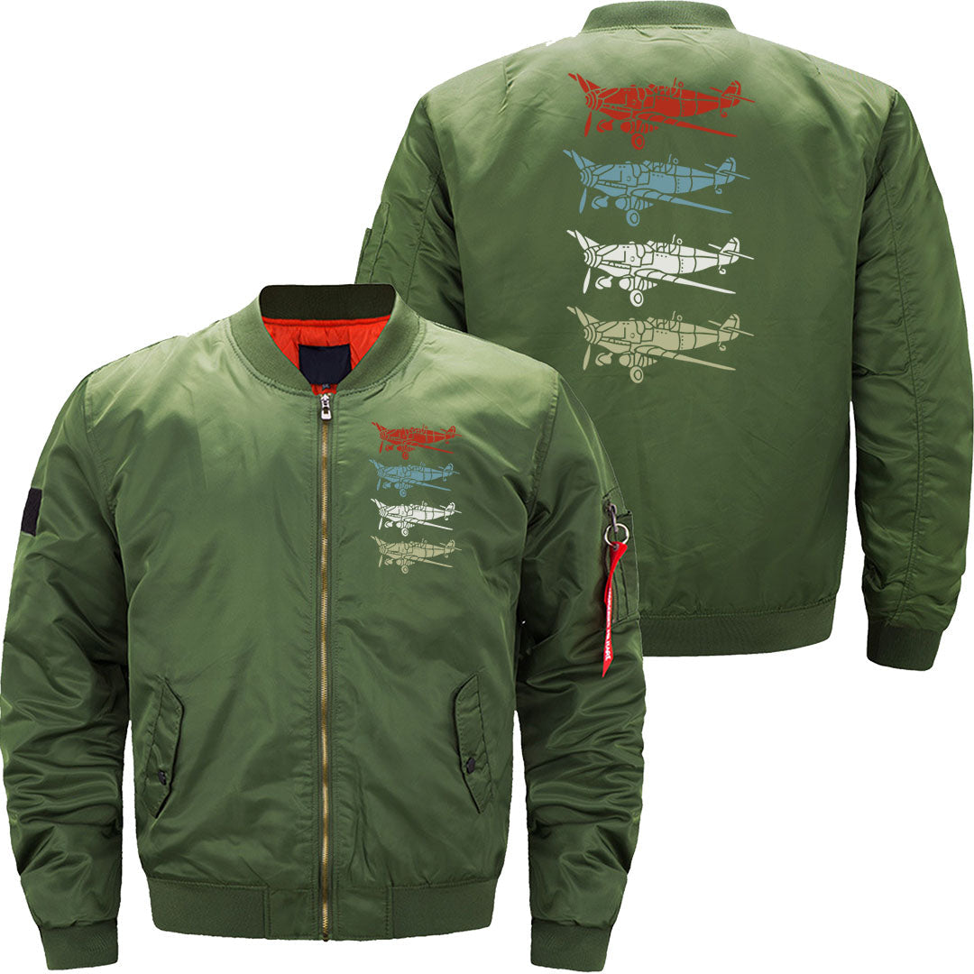 Retro Pilot I'd Rather be Flying Gift JACKET THE AV8R