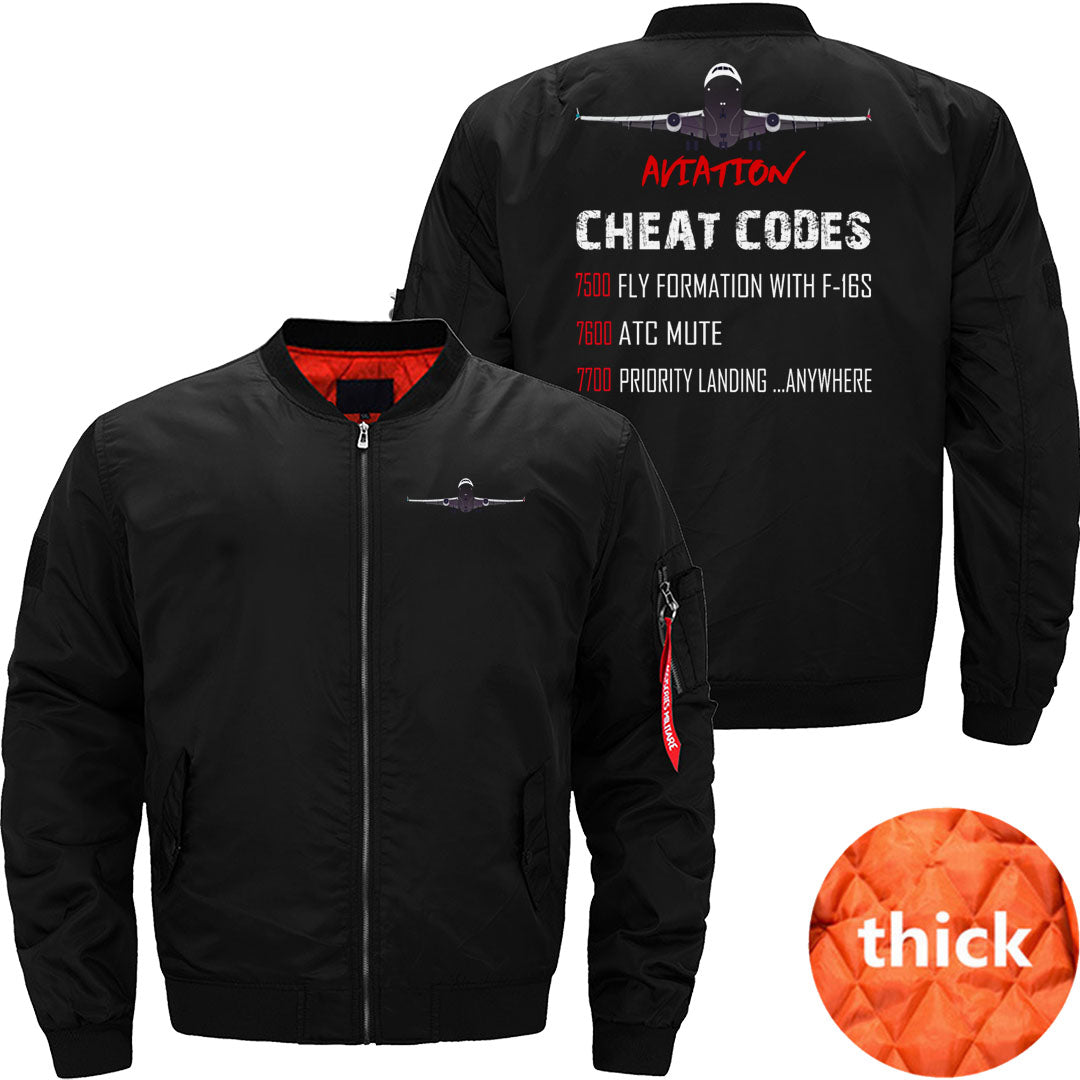 Aviation Cheat Codes 7500 7600 7700 JACKET THE AV8R