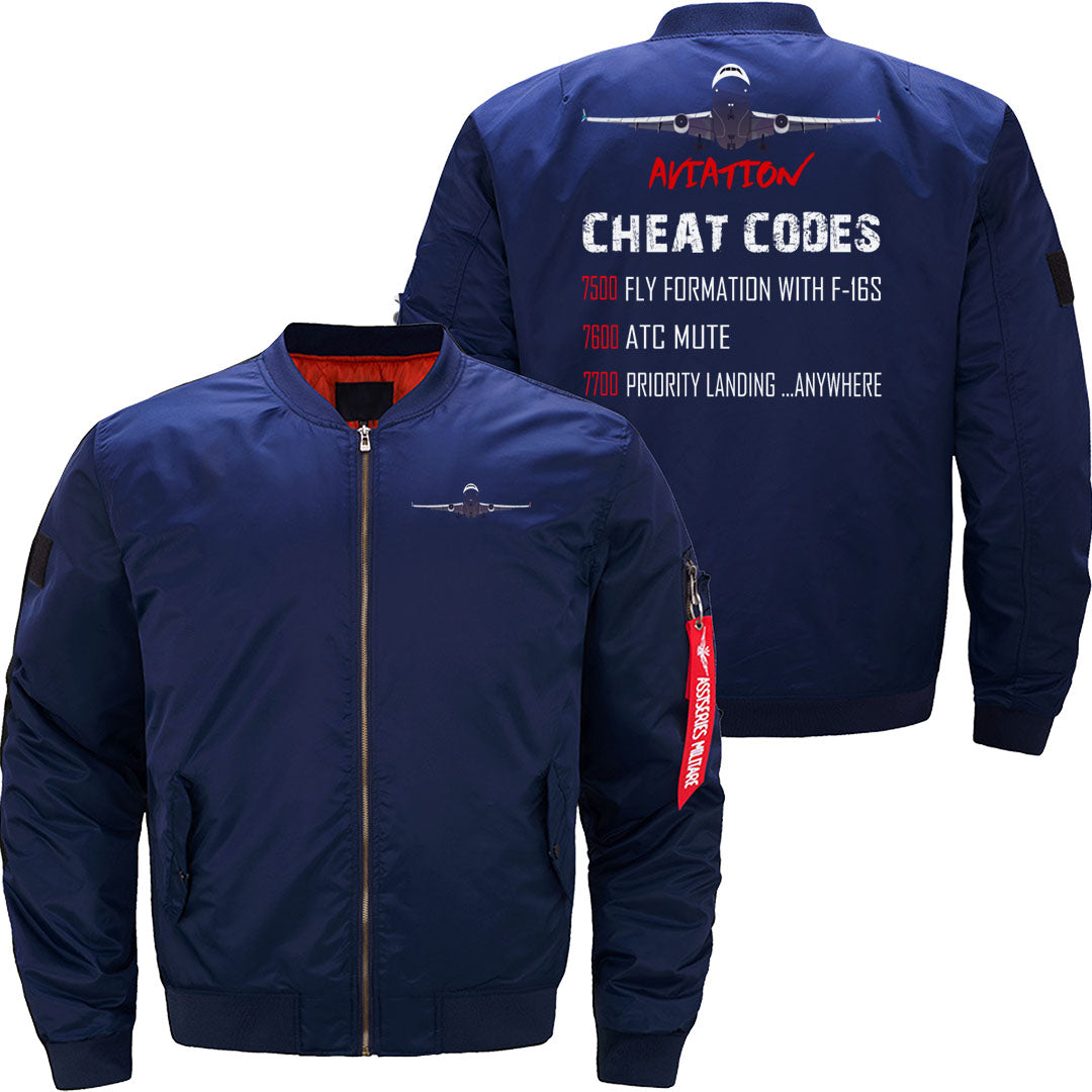 Aviation Cheat Codes 7500 7600 7700 JACKET THE AV8R