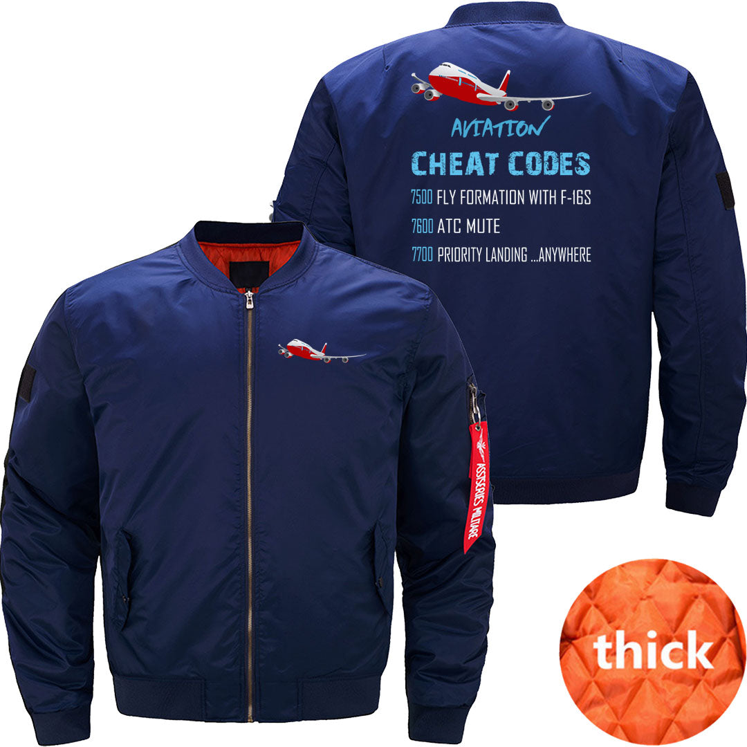 Aviation Cheat Codes 7500 7600 7700 JACKET THE AV8R