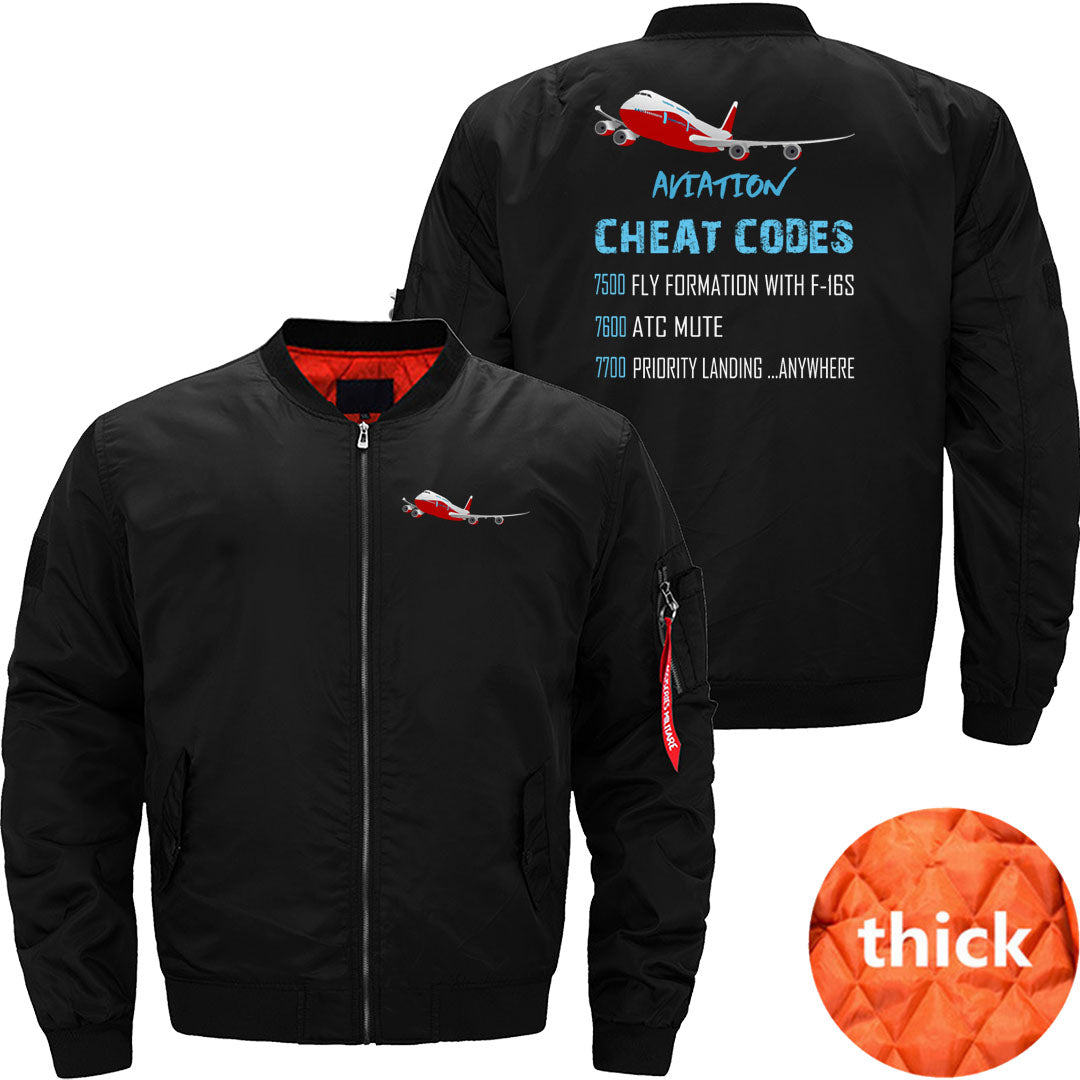 Aviation Cheat Codes 7500 7600 7700 JACKET THE AV8R