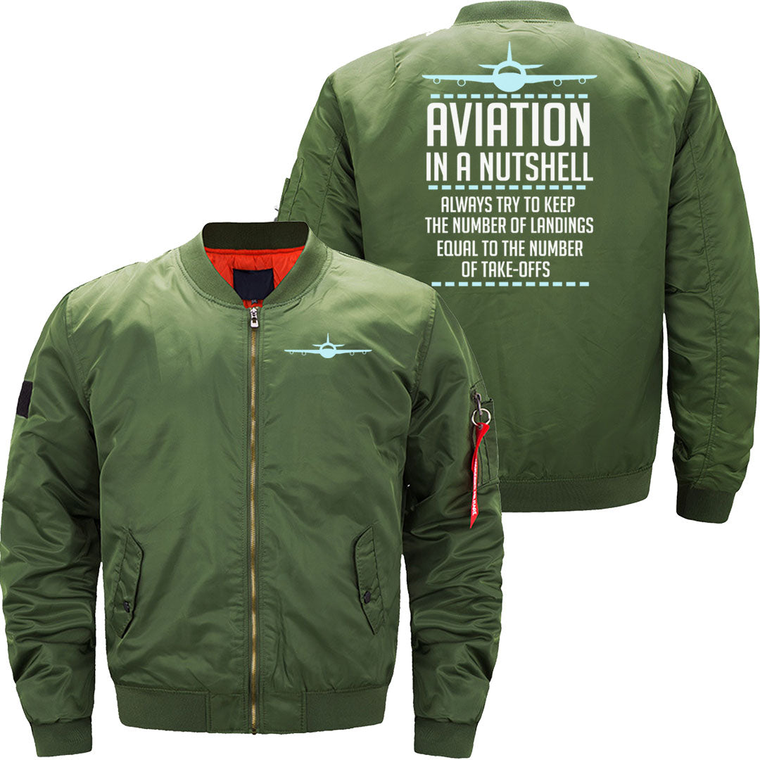 Aviation In A Nutshell Funny ATC Pilot Gift JACKET THE AV8R