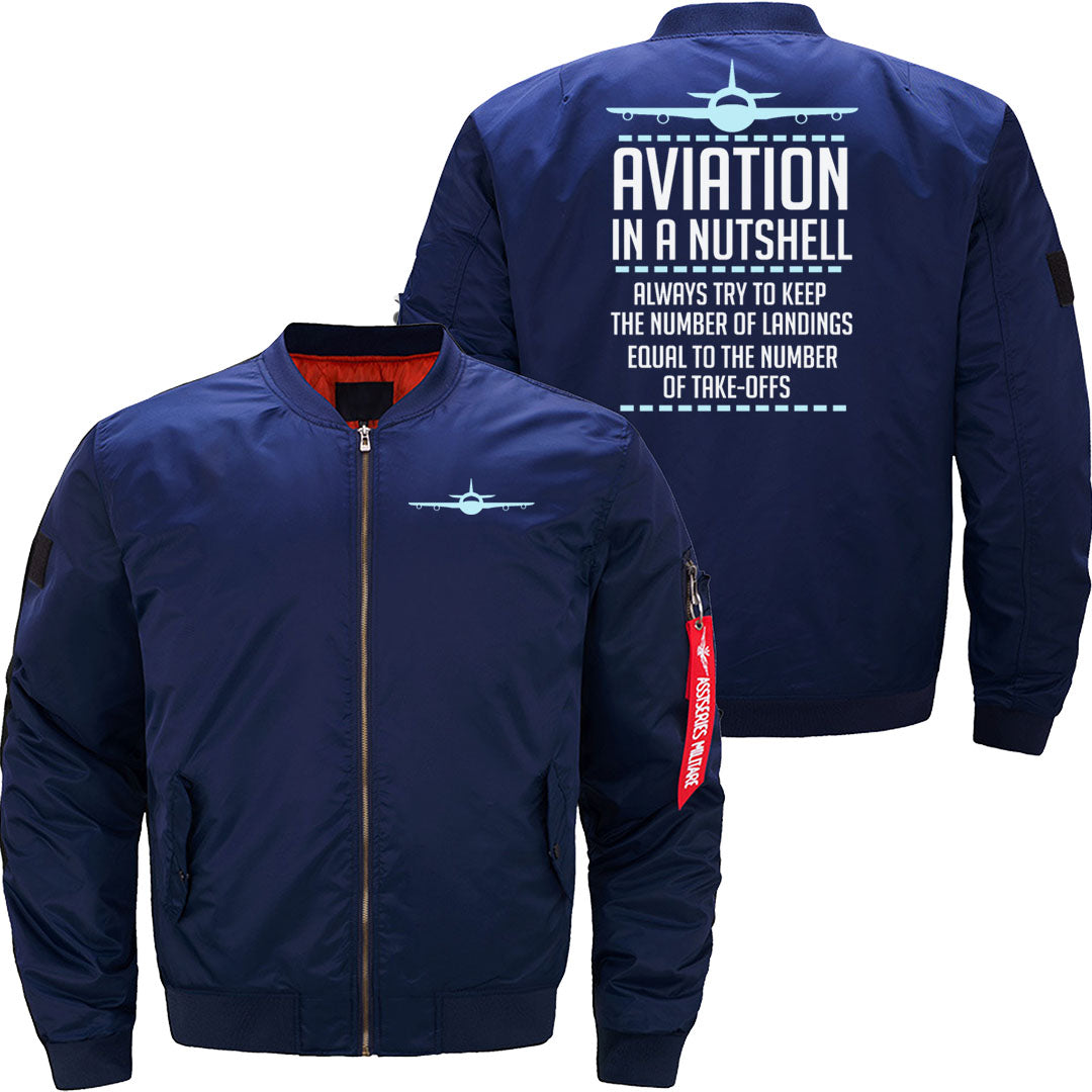 Aviation In A Nutshell Funny ATC Pilot Gift JACKET THE AV8R