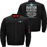 Thumbnail for Aviation In A Nutshell Funny ATC Pilot Gift JACKET THE AV8R