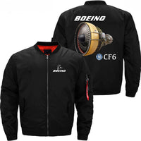 Thumbnail for BOEING GE's CF6 Aircraft Engine Ma-1 Bomber Jacket Flight Jacket Aviator Jacket THE AV8R