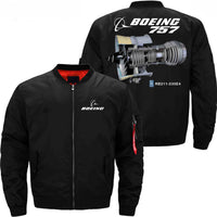 Thumbnail for Boeing  757 Rolls-Royce RB211 Ma-1 Bomber Jacket Flight Jacket Aviator Jacket33 THE AV8R