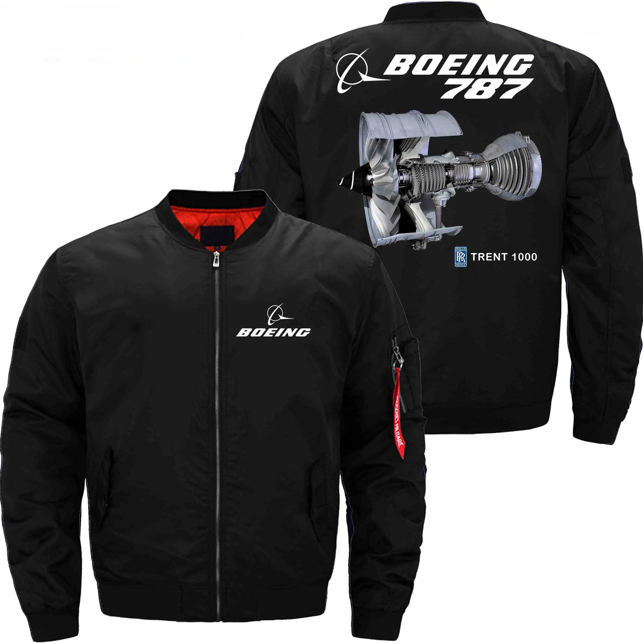 Boeing  787  Rolls-Royce Trent 1000 Ma-1 Bomber Jacket Flight Jacket Aviator Jacket THE AV8R