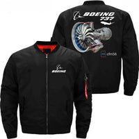 Thumbnail for Boeing  B737 CFM56 Aircraft Engine Ma-1 Bomber Jacket Flight Jacket Aviator Jacket05 THE AV8R