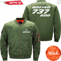 Thumbnail for Boeing 737-600 Ma-1 Bomber Jacket Flight Jacket Aviator Jacket62 THE AV8R