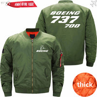 Thumbnail for Boeing 737-700 Ma-1 Bomber Jacket Flight Jacket Aviator Jacket63 THE AV8R