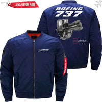 Thumbnail for Boeing 737 CFM 56 Ma-1 Bomber Jacket Flight Jacket Aviator Jacket19 THE AV8R