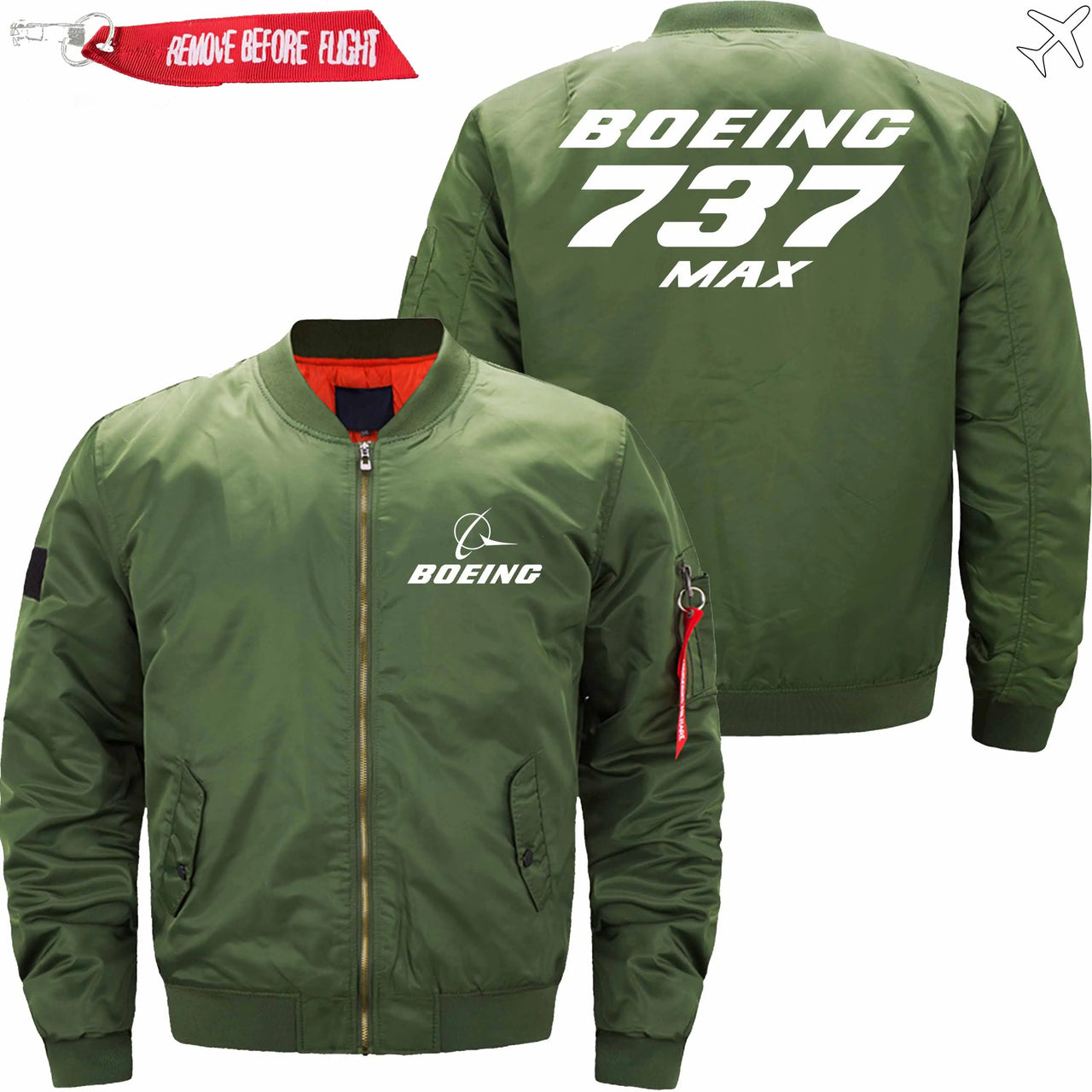 Boeing 737 MAX Ma-1 Bomber Jacket Flight Jacket Aviator Jacket53 THE AV8R