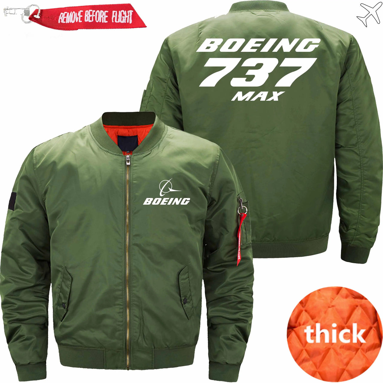 Boeing 737 MAX Ma-1 Bomber Jacket Flight Jacket Aviator Jacket53 THE AV8R