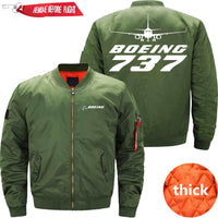 Thumbnail for Boeing 737 Ma-1 Bomber Jacket Flight Jacket Aviator Jacket THE AV8R