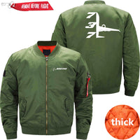 Thumbnail for Boeing 737 Ma-1 Bomber Jacket Flight Jacket Aviator Jacket THE AV8R