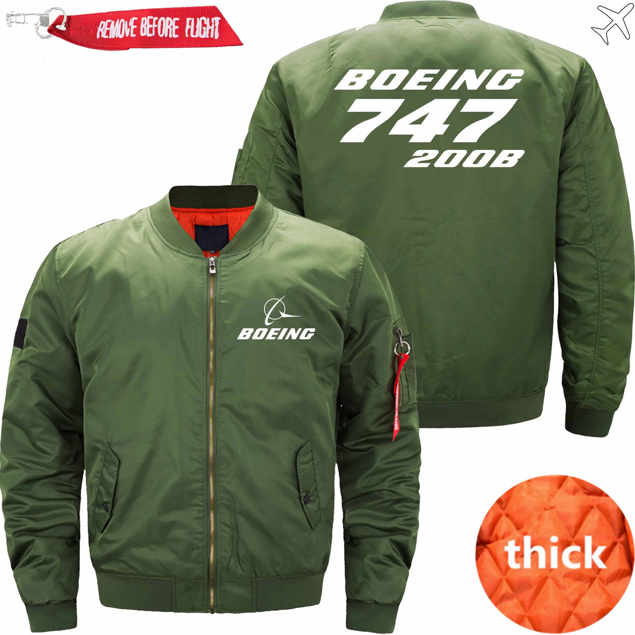 Boeing 747-200B Ma-1 Bomber Jacket Flight Jacket Aviator Jacket THE AV8R