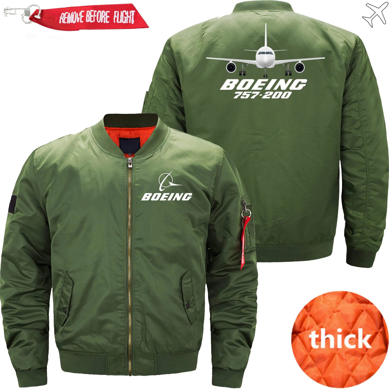 Boeing 757-200 Ma-1 Bomber Jacket Flight Jacket Aviator Jacket THE AV8R