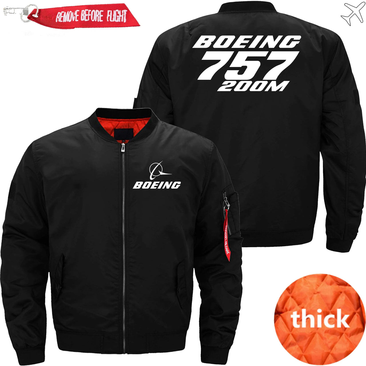 Boeing 757-200M Ma-1 Bomber Jacket Flight Jacket Aviator Jacket THE AV8R