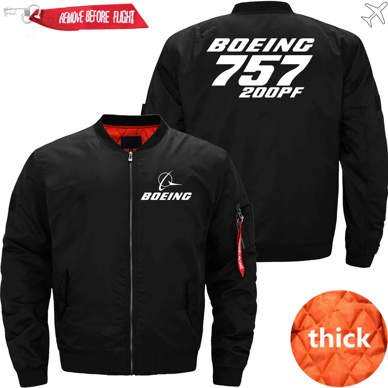 Boeing 757-200PF Ma-1 Bomber Jacket Flight Jacket Aviator Jacket THE AV8R