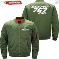 Thumbnail for Boeing 767-200 Ma-1 Bomber Jacket Flight Jacket Aviator Jack THE AV8R