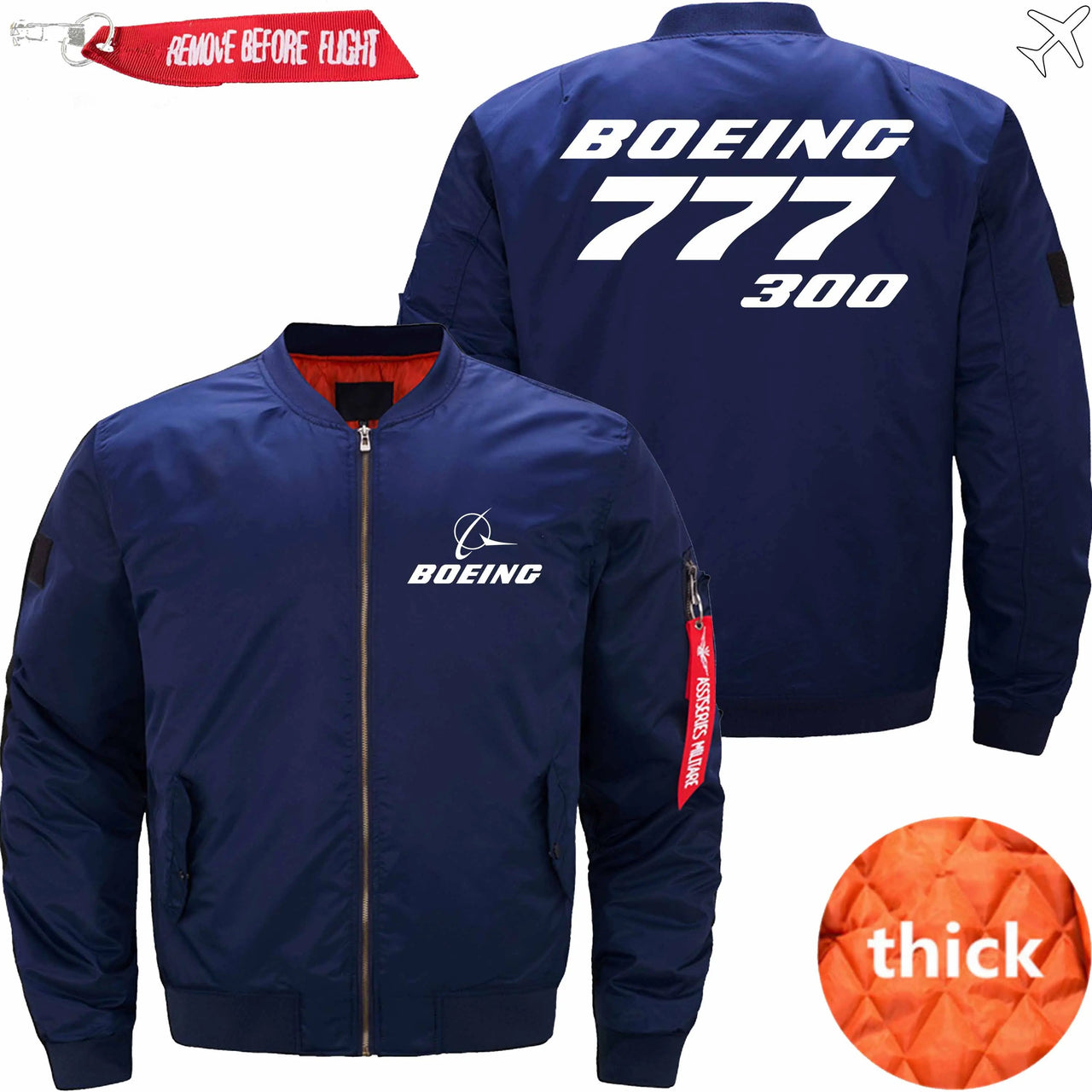 Boeing 777-300 Ma-1 Bomber Jacket Flight Jacket Aviator Jacket THE AV8R