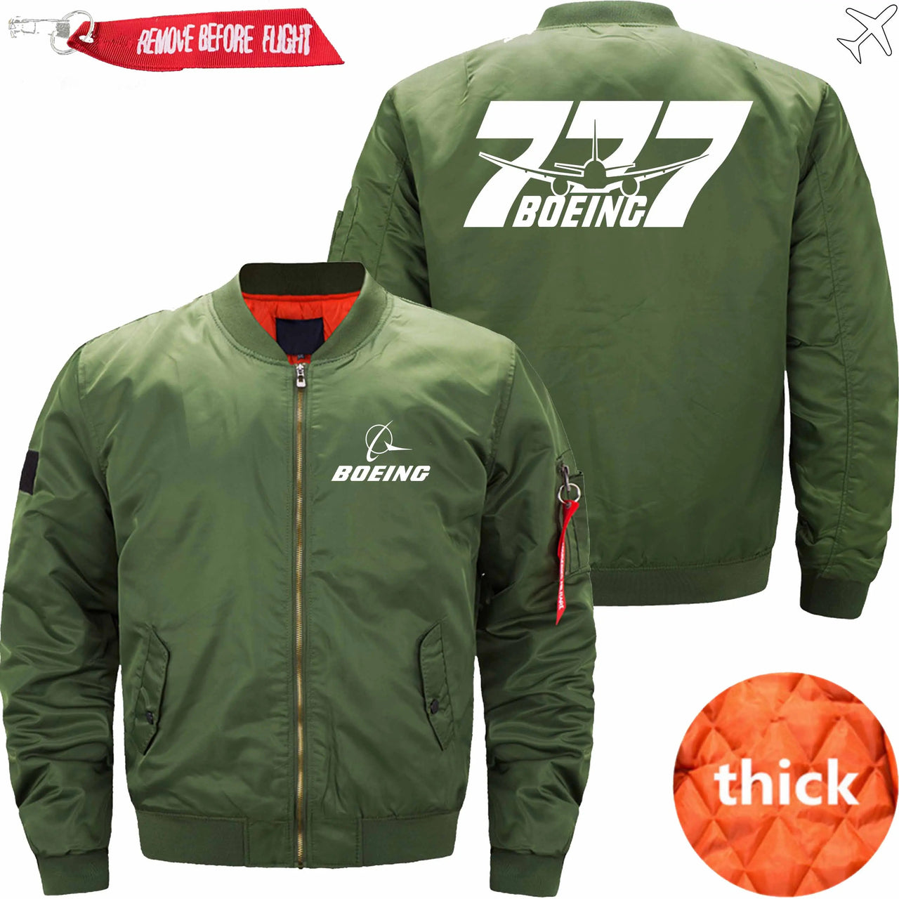 Boeing 777 Ma-1 Bomber Jacket Flight Jacket Aviator Jacket THE AV8R