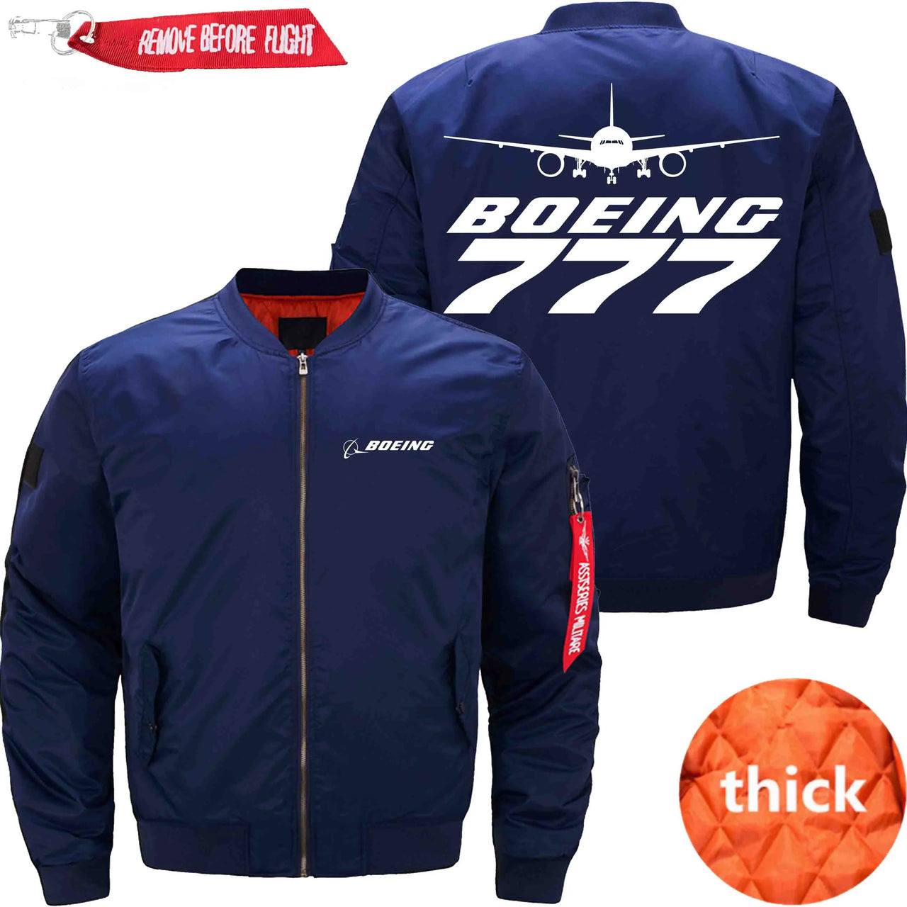 Boeing 777 Ma-1 Bomber Jacket Flight Jacket Aviator Jacket THE AV8R