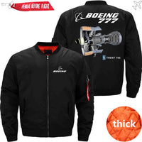 Thumbnail for Boeing 777 TRENT 700 Ma-1 Bomber Jacket Flight Jacket Aviator Jacket THE AV8R