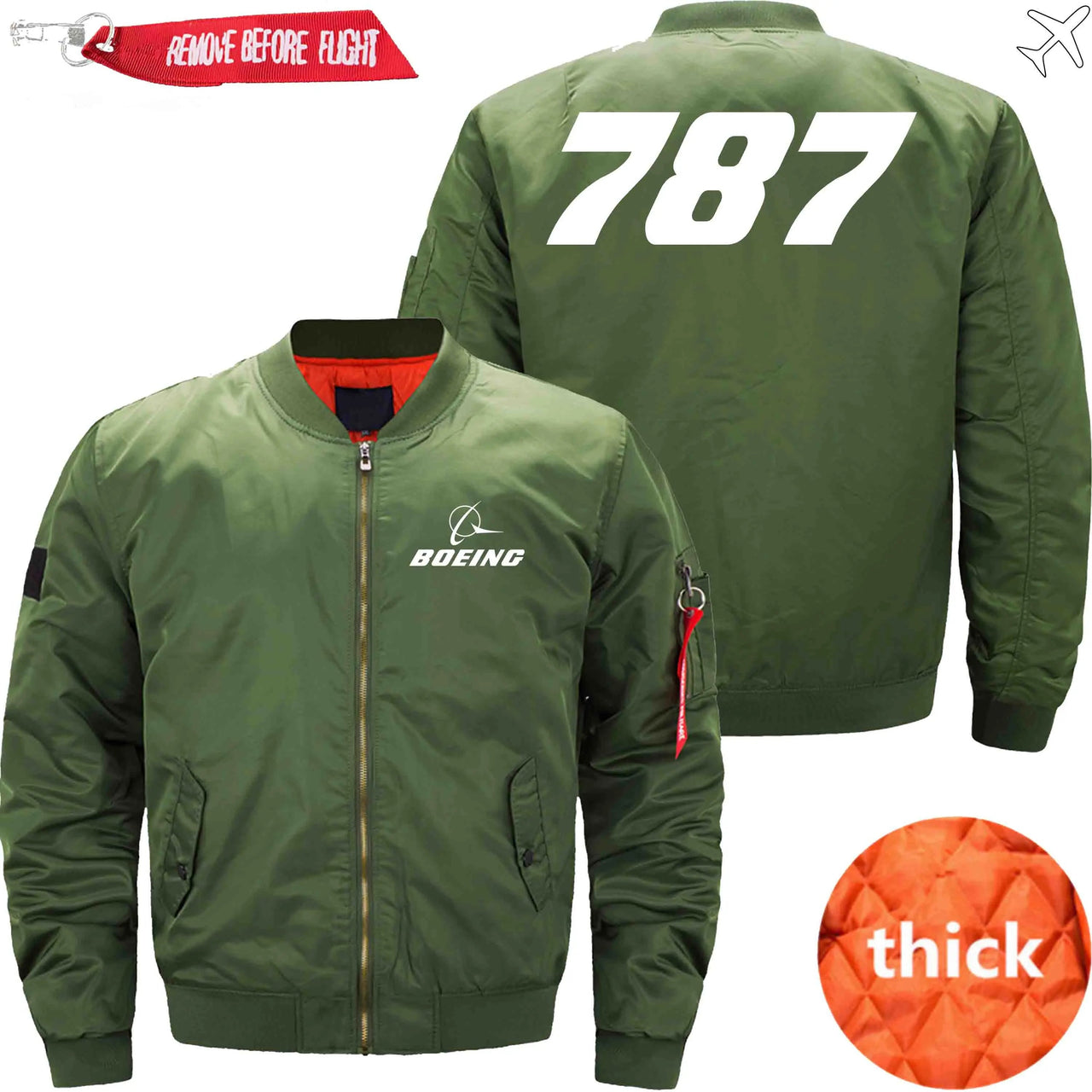 Boeing 787 Ma-1 Bomber Jacket Flight Jacket Aviator Jacket THE AV8R