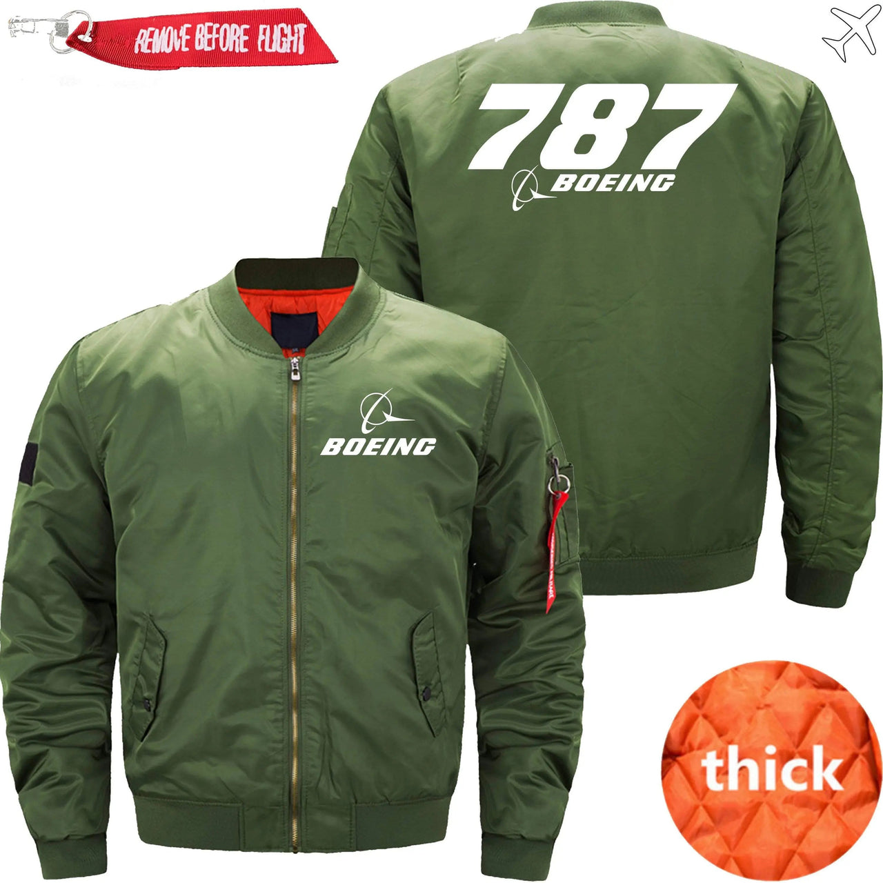 Boeing 787 Ma-1 Bomber Jacket Flight Jacket Aviator Jacket THE AV8R