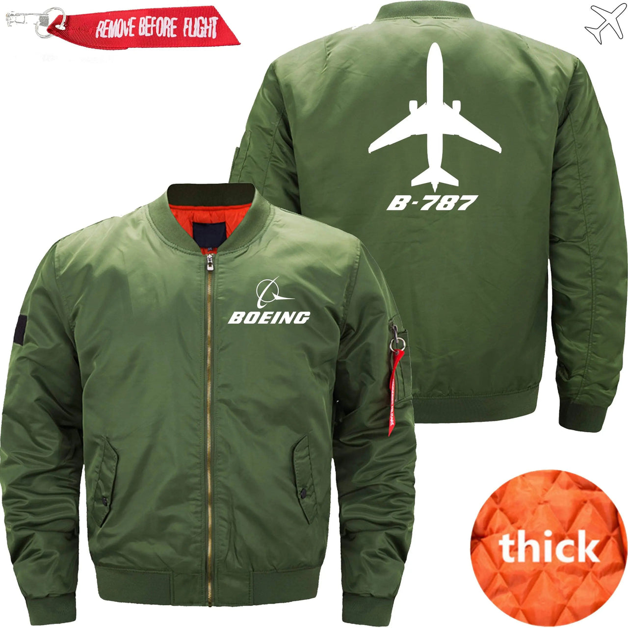 Boeing 787 Ma-1 Bomber Jacket Flight Jacket Aviator Jacket THE AV8R