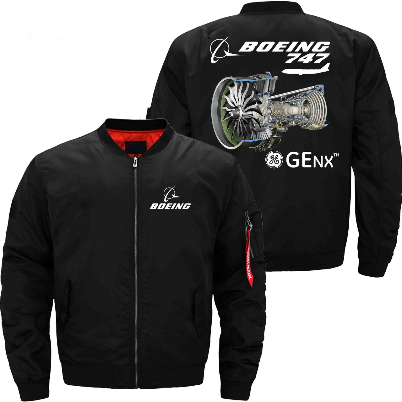 Boeing GENX THE 747 Ma-1 Bomber Jacket Flight Jacket Aviator Jack THE AV8R