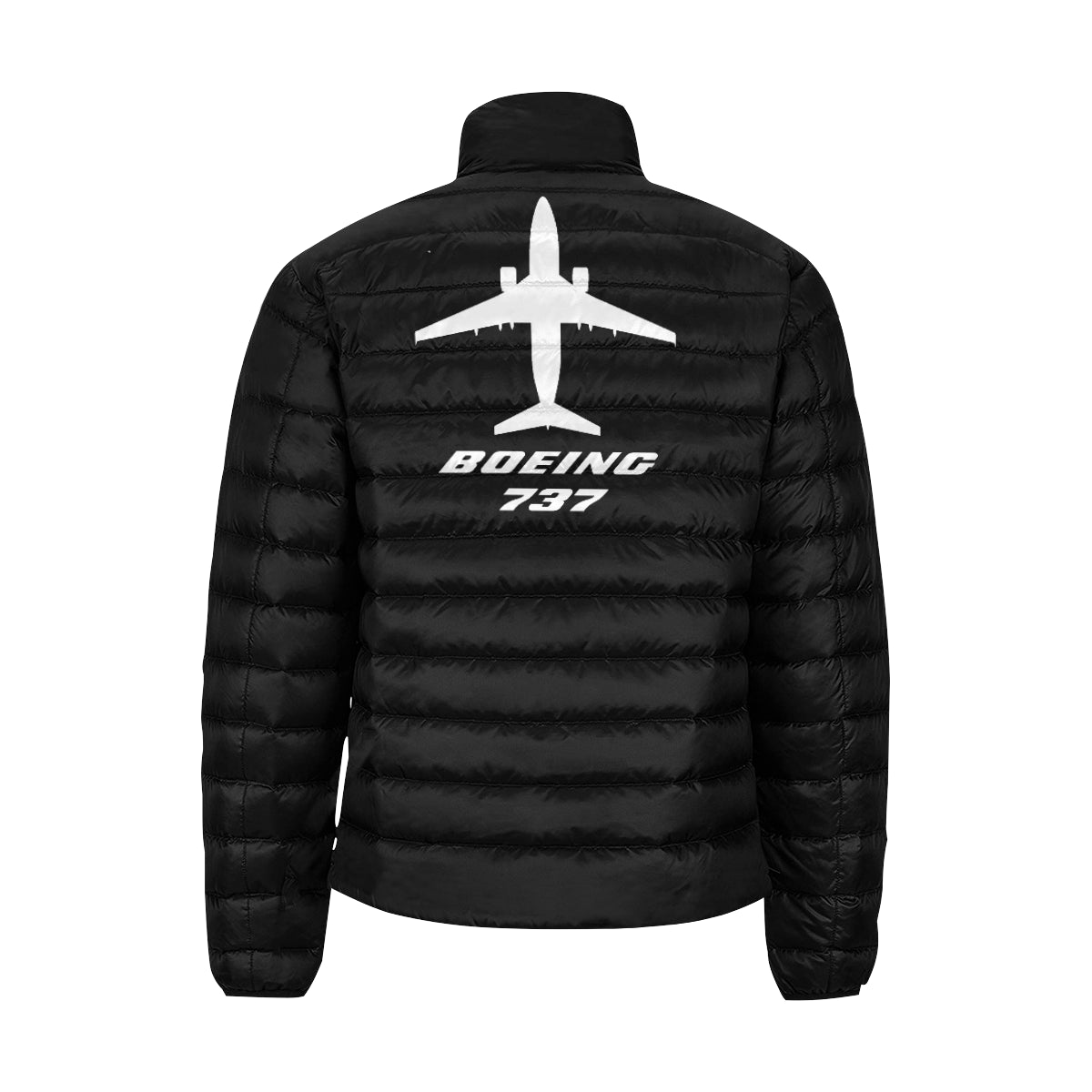 Boeing 737 Men's Stand Collar Padded Jacket e-joyer